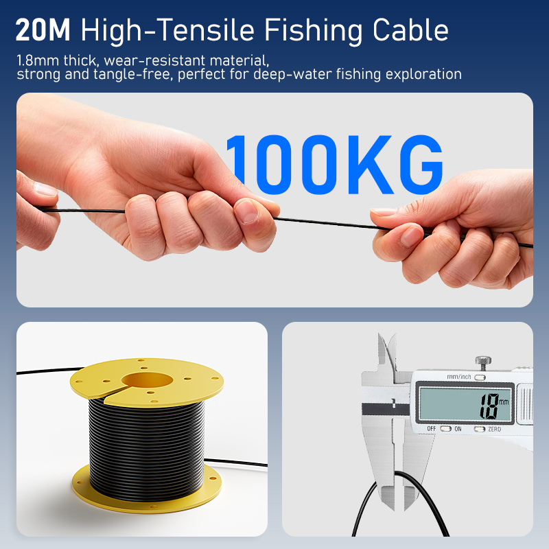 4.3인치 LCD 휴대용 어군탐지기, 20m 수심 측정 - Fishing Depth Finder 리뷰 및 가격