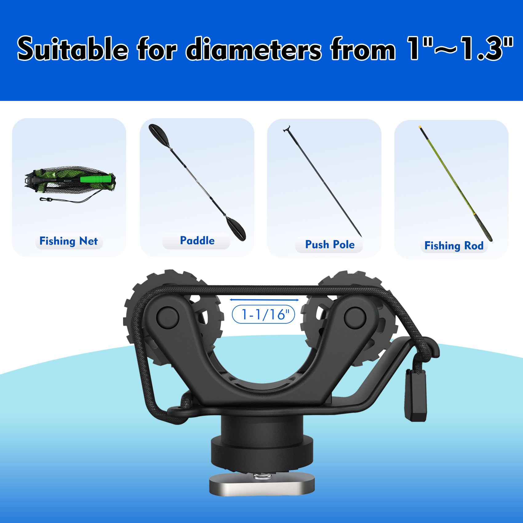 카약 레일 패들 홀더 카약 트랙 마운트 액세서리 표준  - Fish Finder Mount 리뷰 및 가격